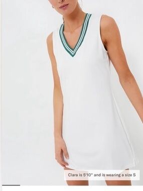 Tuckernuck Sport White Sleeveless Mini Suzanne tennis dress